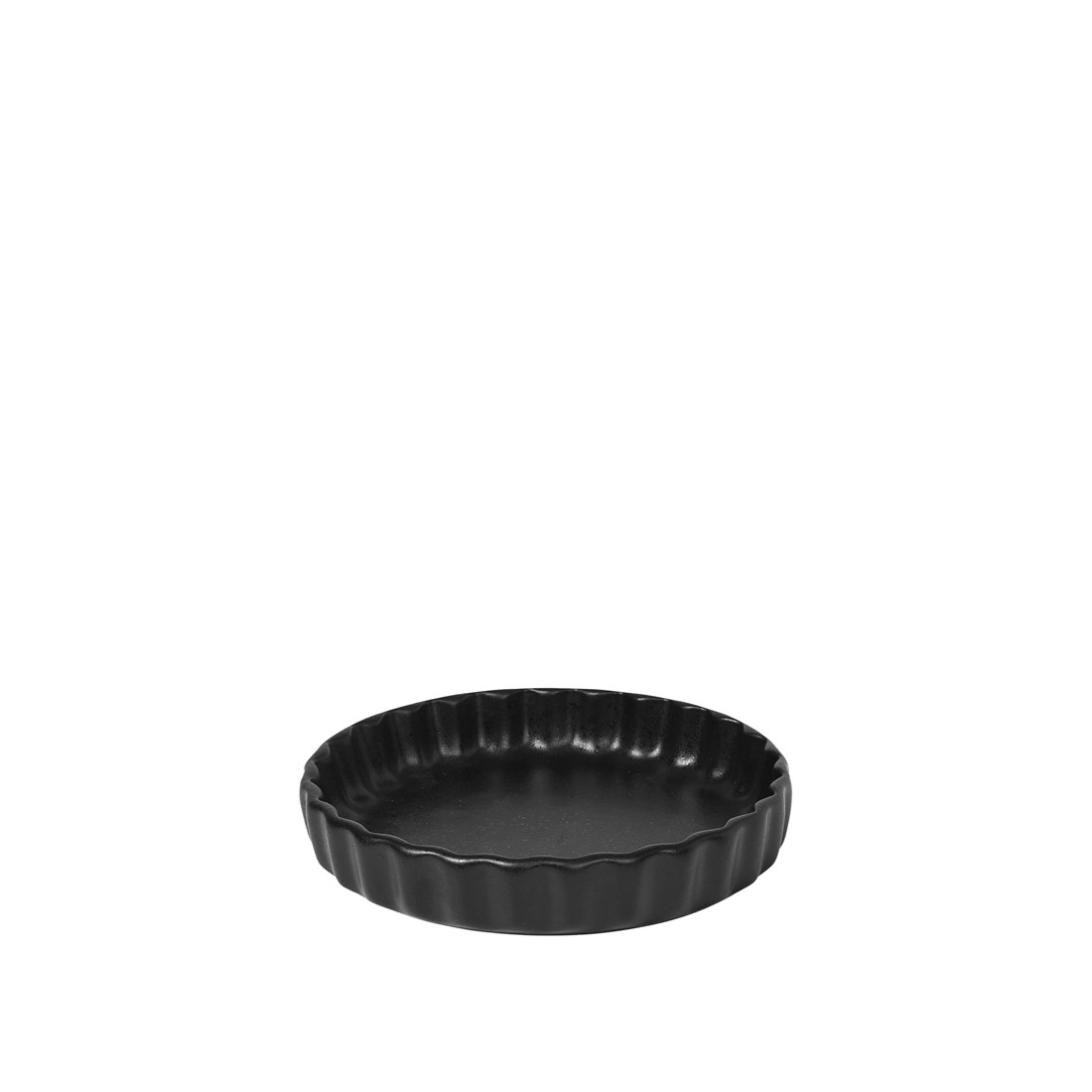 Kameninová zapékací forma na koláč průměr 18 cm Broste VIG  - černá