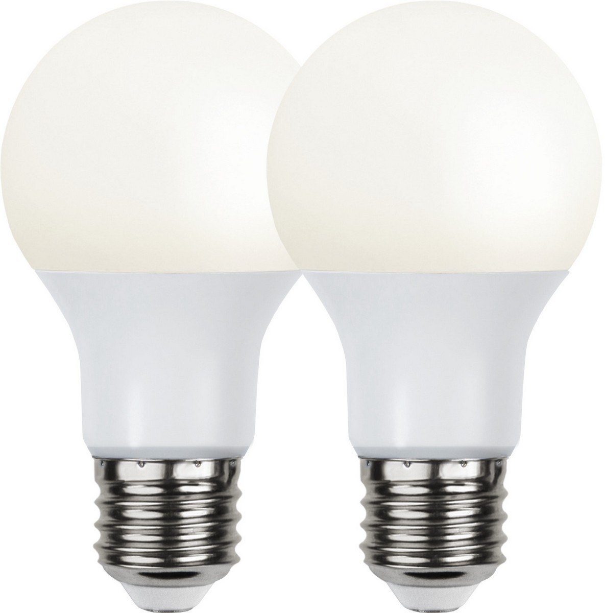 Sada 2 ks LED žárovka E27 75W Star Trading Opaque Basic - bílá