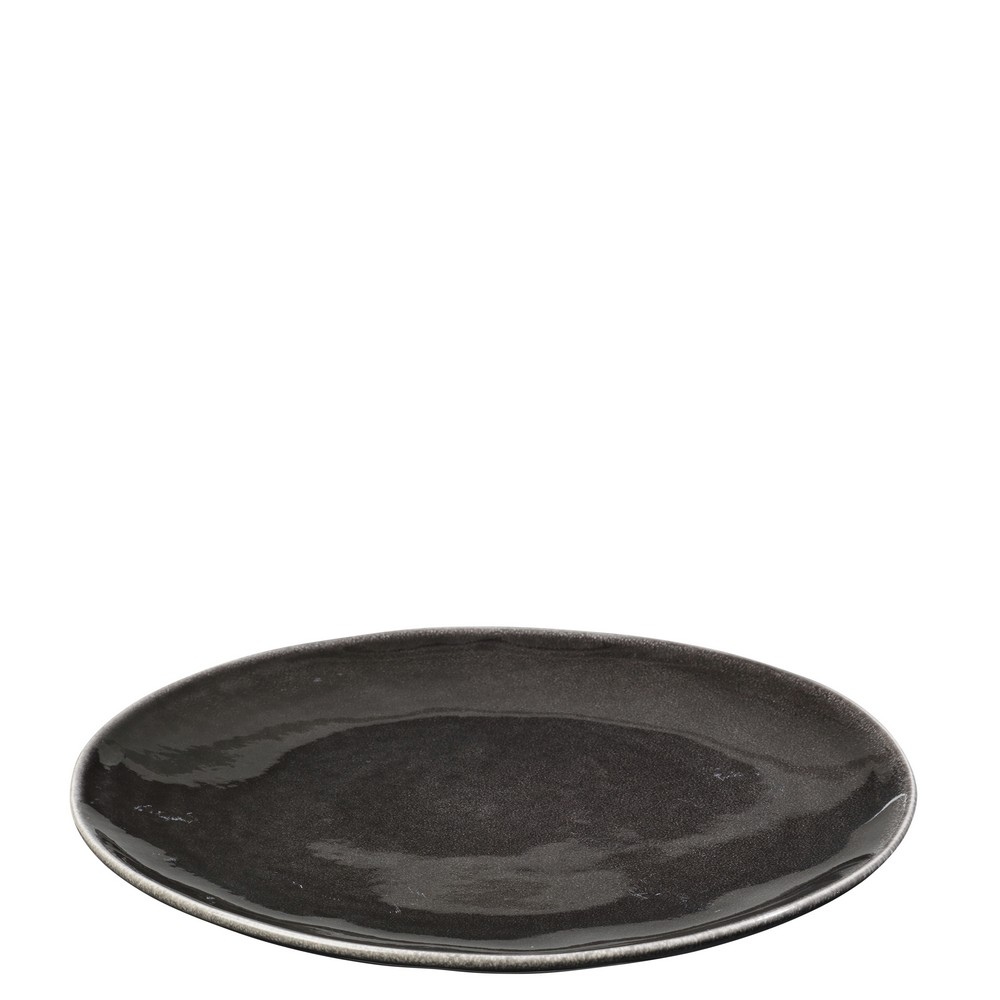 Talíř 26 cm Broste NORDIC COAL - hnědý