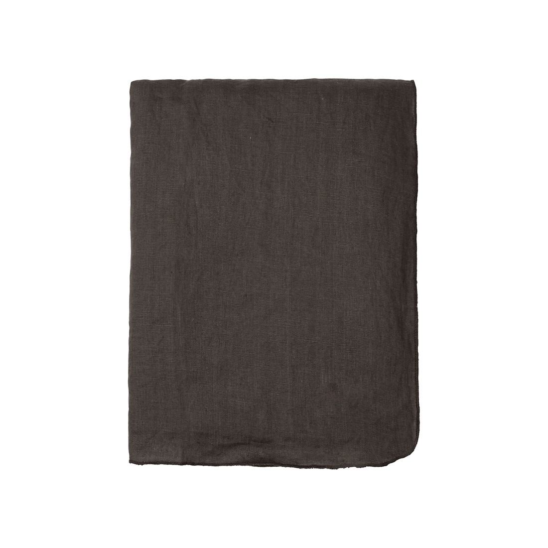Lněný ubrus 160x300 cm Broste GRACIE - hnědý