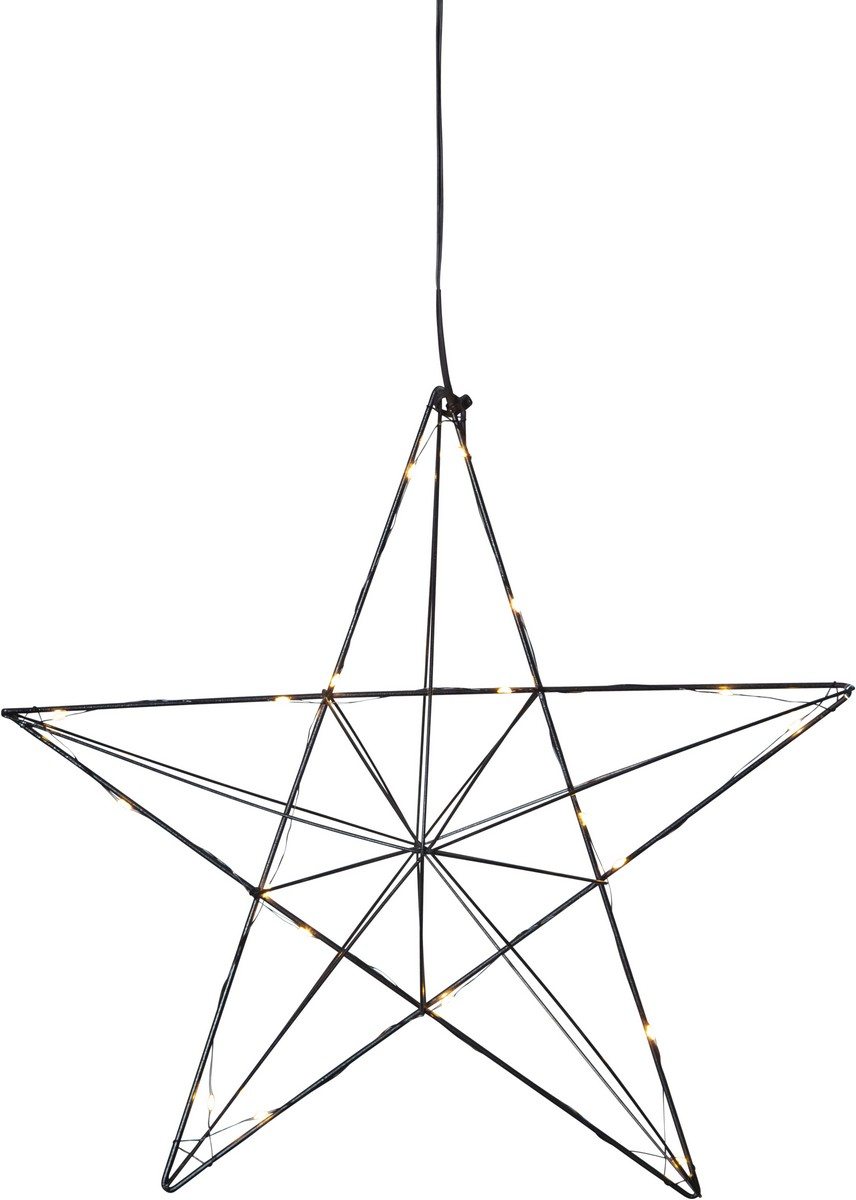 Vánoční závěsná světelná LED dekorace výška 36 cm Star Trading Linie - černá