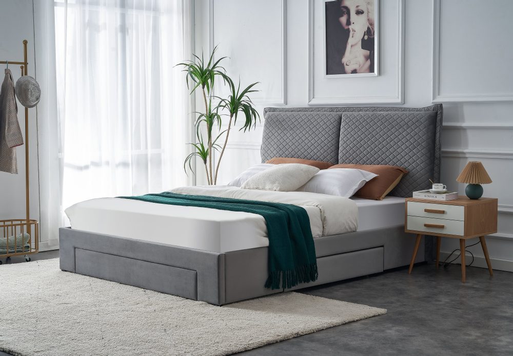 Halmar Halmar Čalouněná postel s šuplíky BECKY 160 x 200 cm